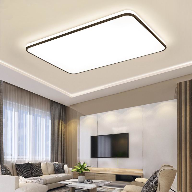LED ceiling lamp remote control dimming and color mixing living room lamp modern sim